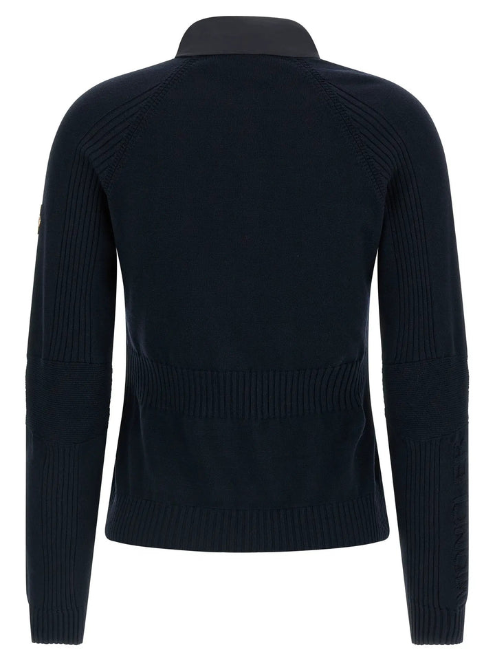 Moncler Grenoble Blue Polyamide Cardigan