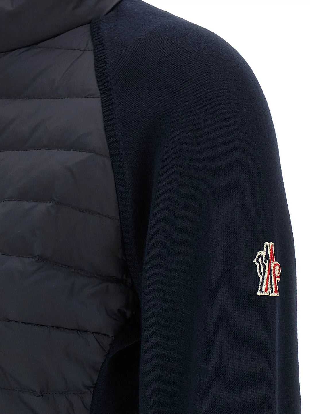 Moncler Grenoble Blue Polyamide Cardigan