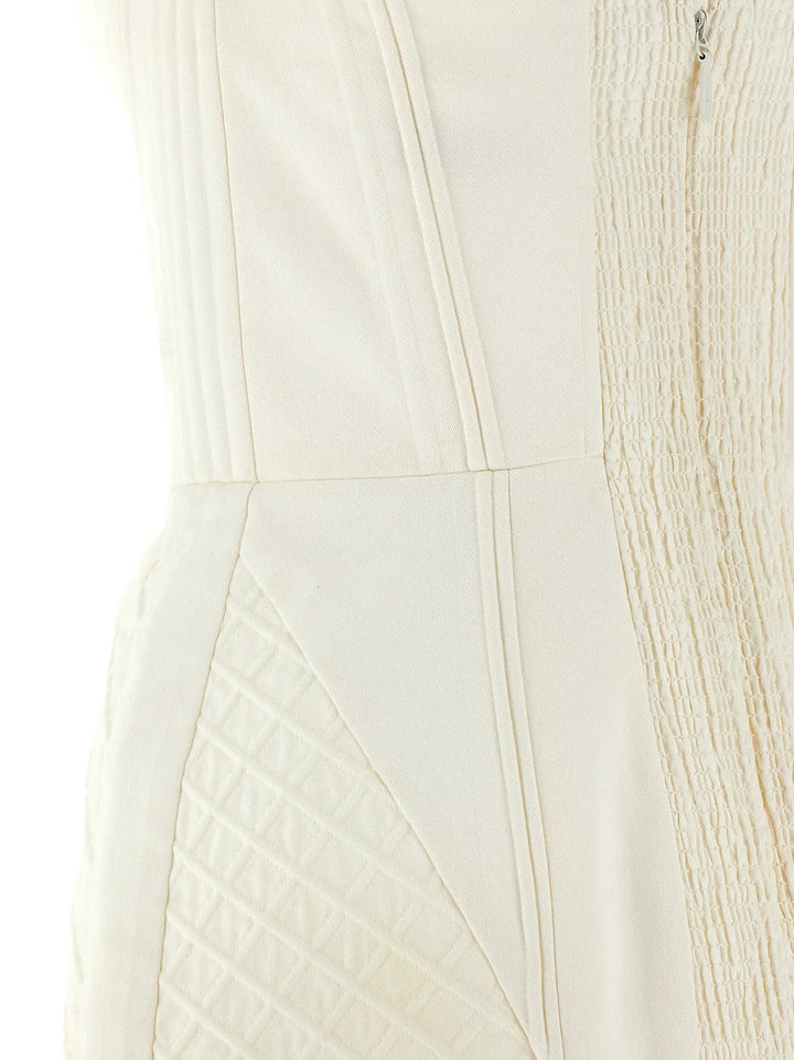 Zimmermann White Cotton Short Dress