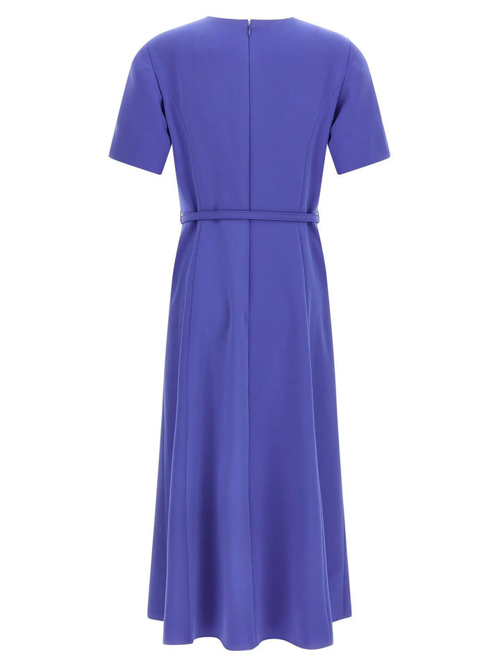 Carolina Herrera Blue Polyester Midi Dress