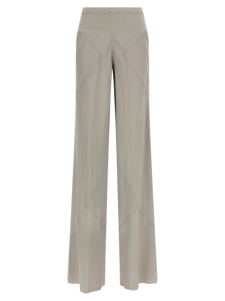Rick Owens Gray Acetate Flared Pants