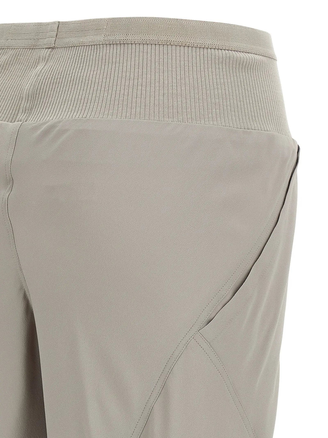 Rick Owens Gray Acetate Flared Pants