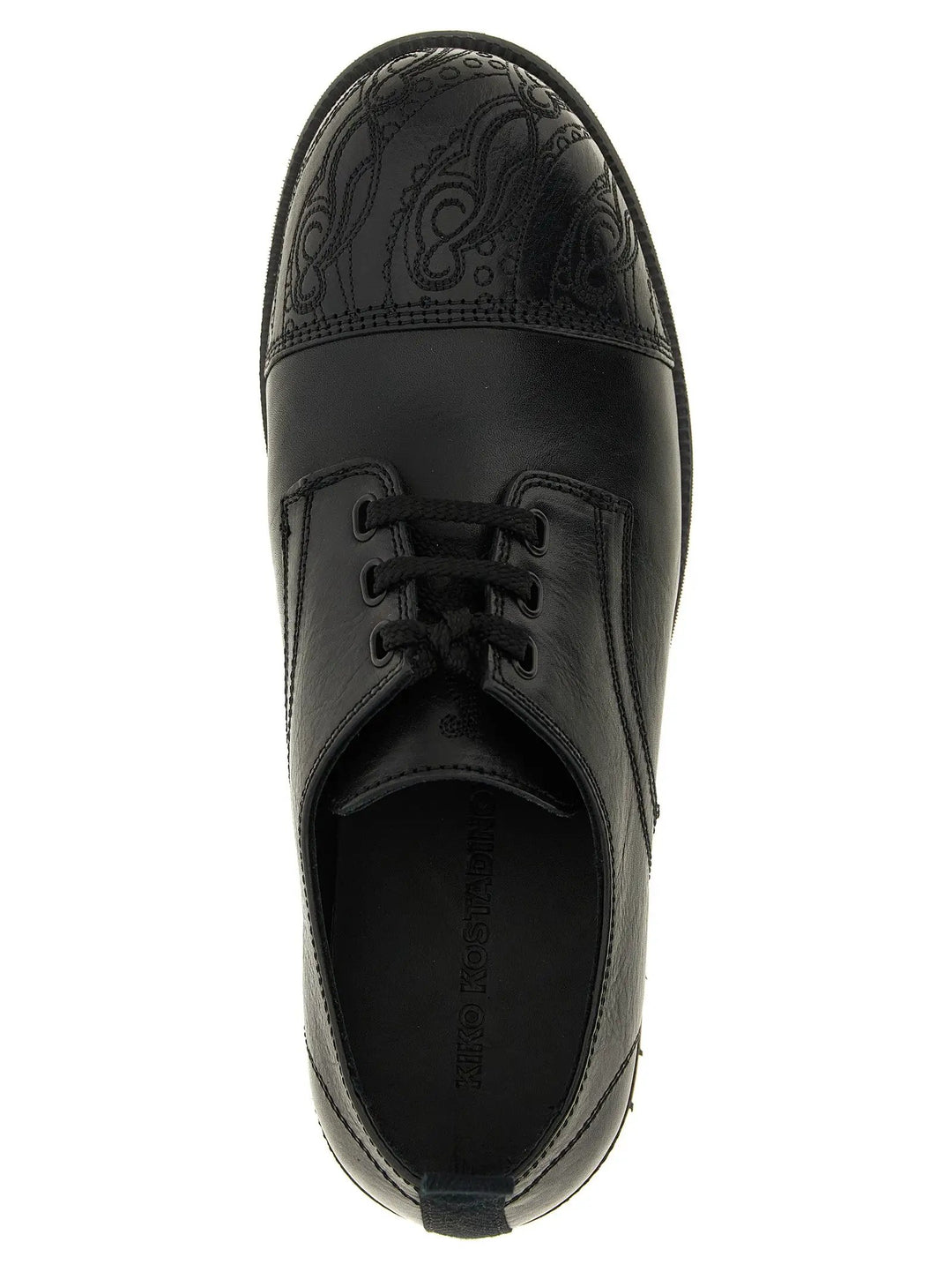 Kiko Kostadinov Black Calfskin Oxfords And Derbies