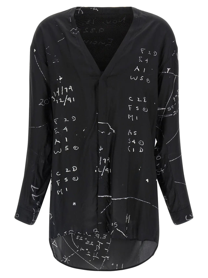 Rick Owens Black Viscose Blouse