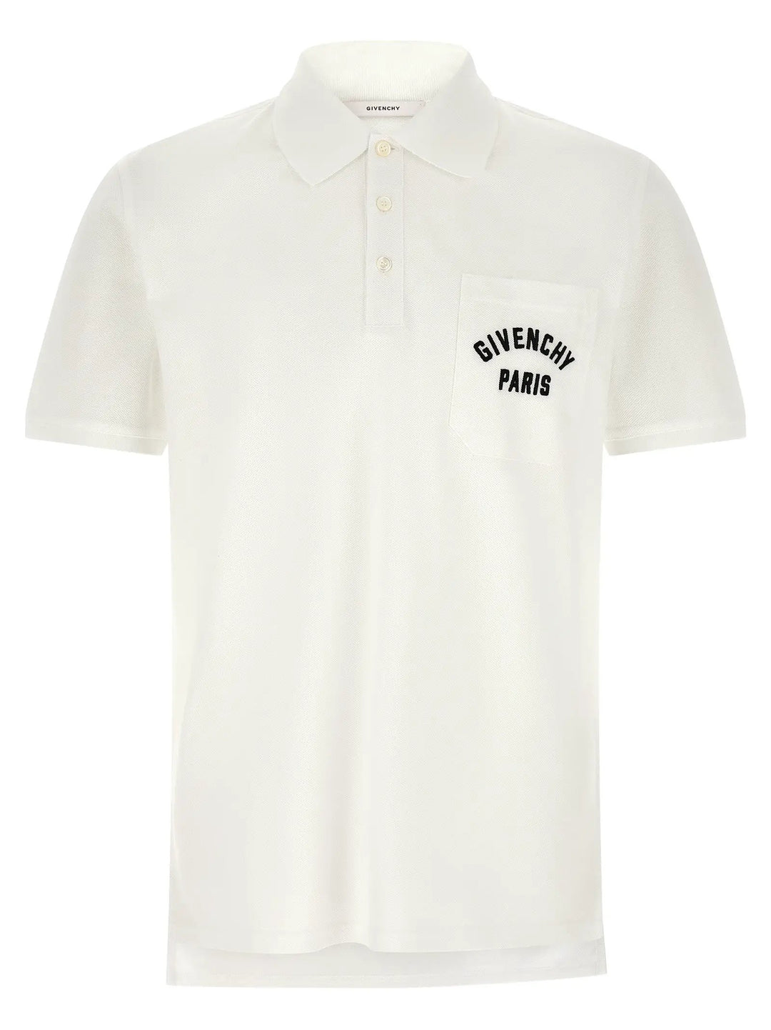 Givenchy White Cotton Polo Shirt