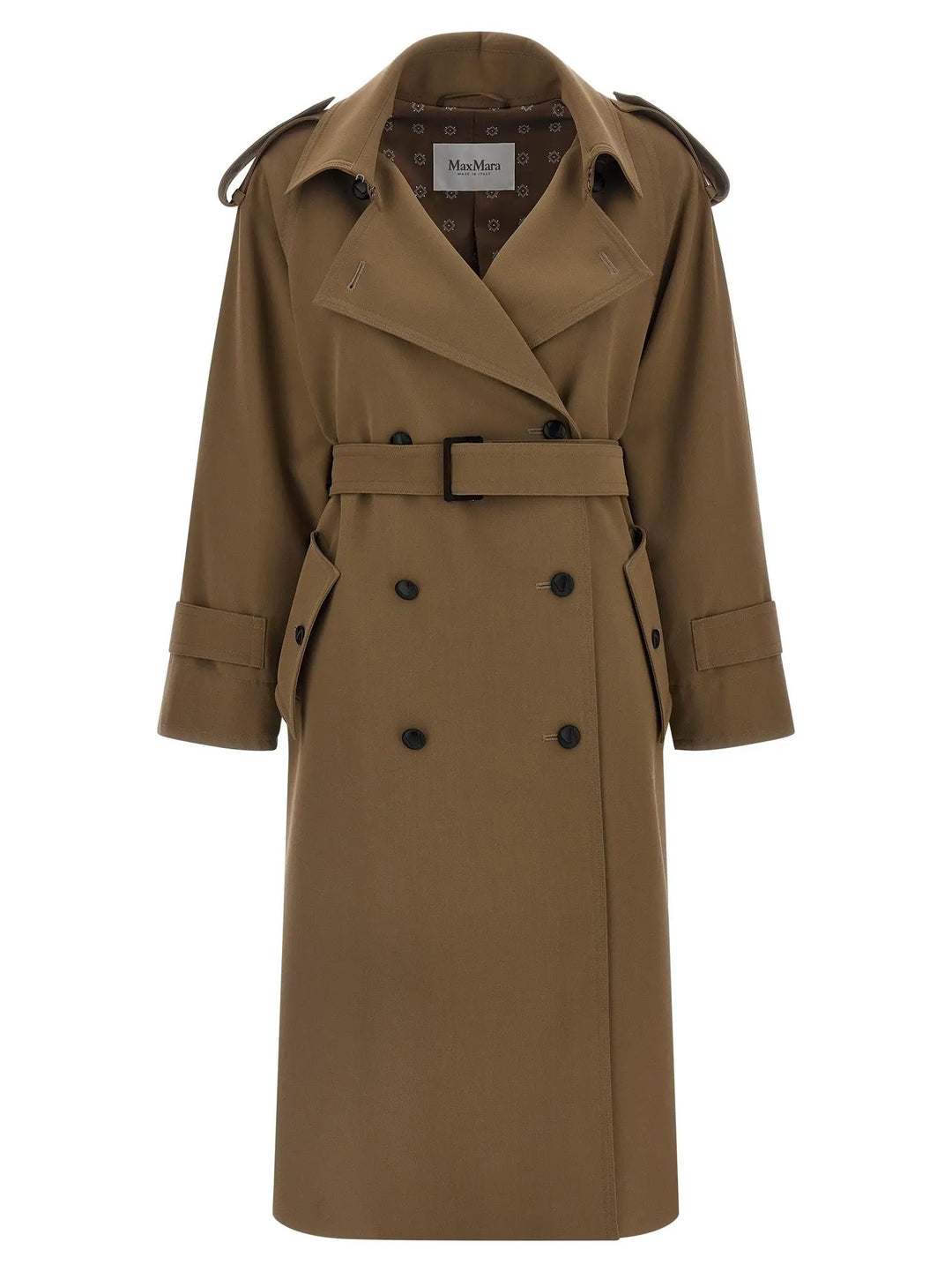 Max Mara Brown Virgin Wool Coat