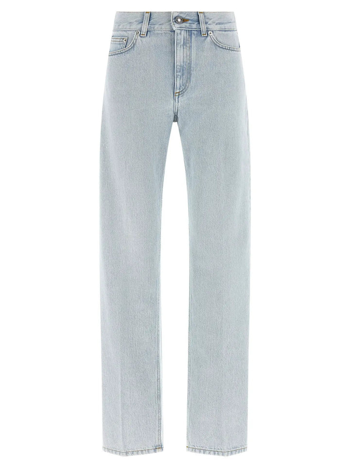 Givenchy Blue Cotton Straight-Leg Jeans