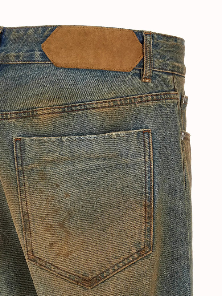 Jacquemus Multicolor Cotton Straight-Leg Jeans