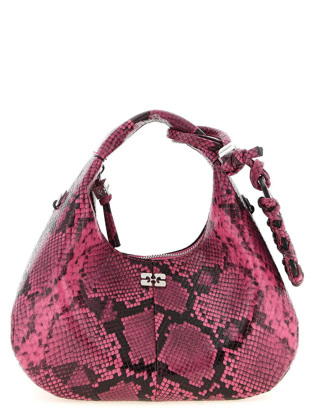 Ganni Fuchsia Recycled Polyester Handbag