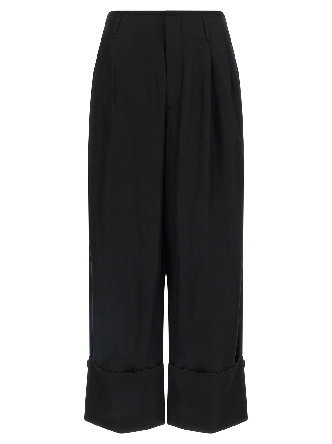 Darkpark Black Viscose Casual Pants