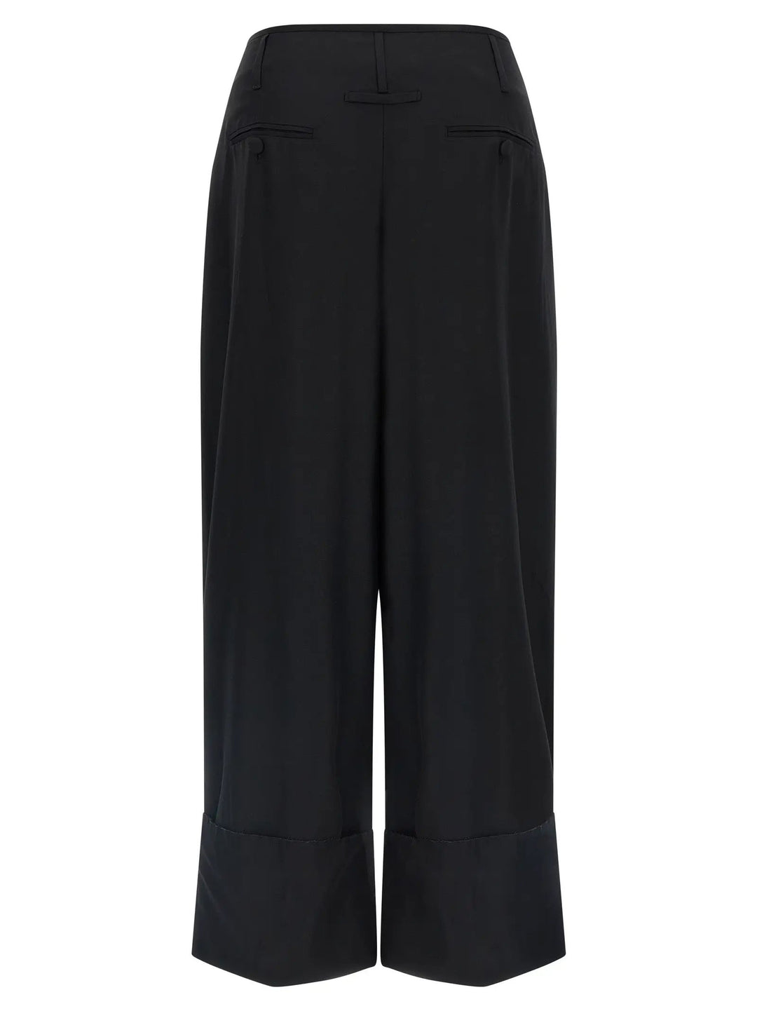 Darkpark Black Viscose Casual Pants
