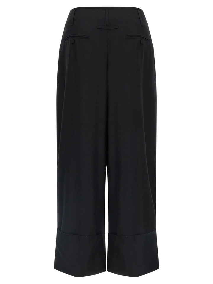 Darkpark Black Viscose Casual Pants