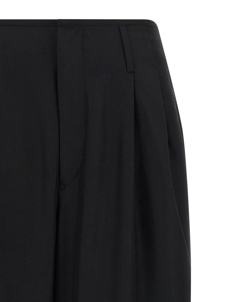 Darkpark Black Viscose Casual Pants