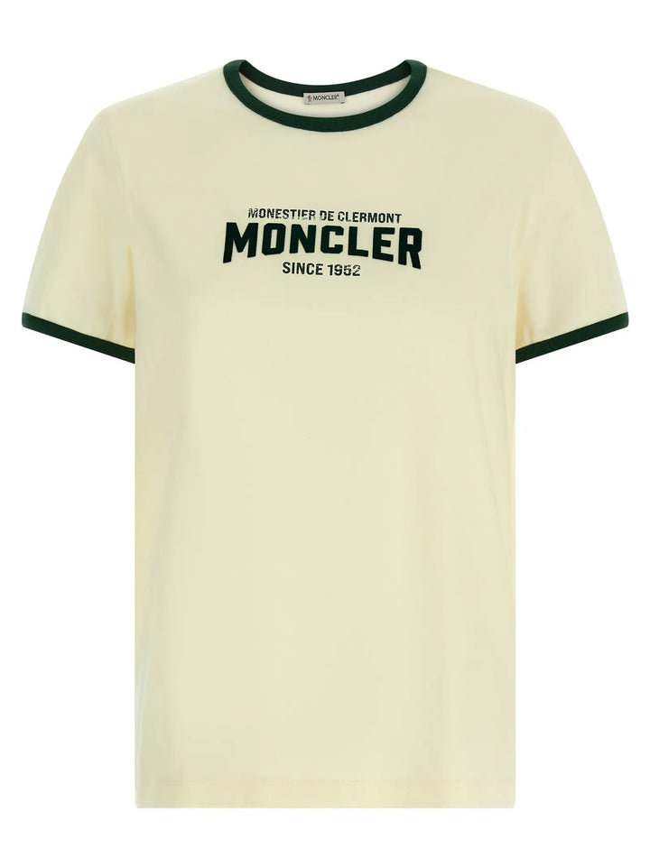 Moncler Beige Cotton T-Shirt