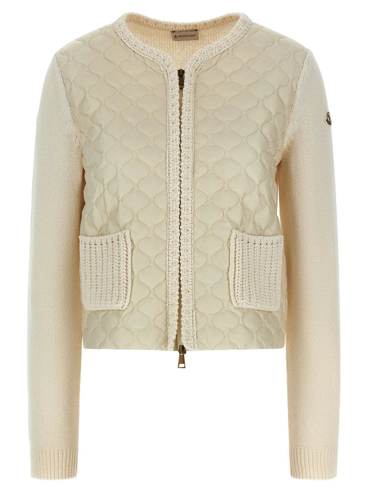 Moncler Beige Cotton Cardigan