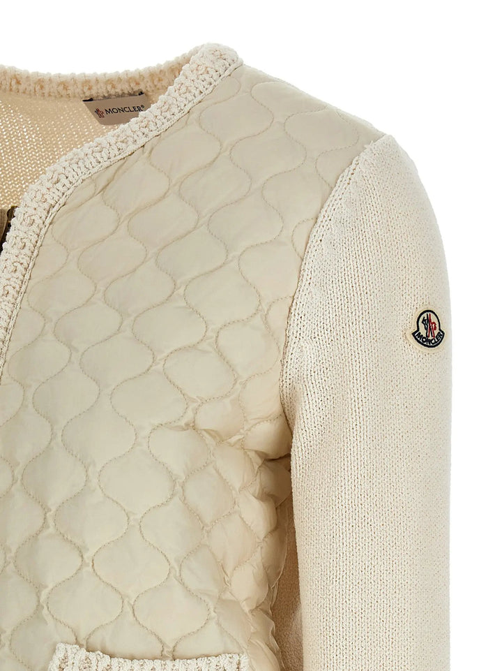 Moncler Beige Cotton Cardigan