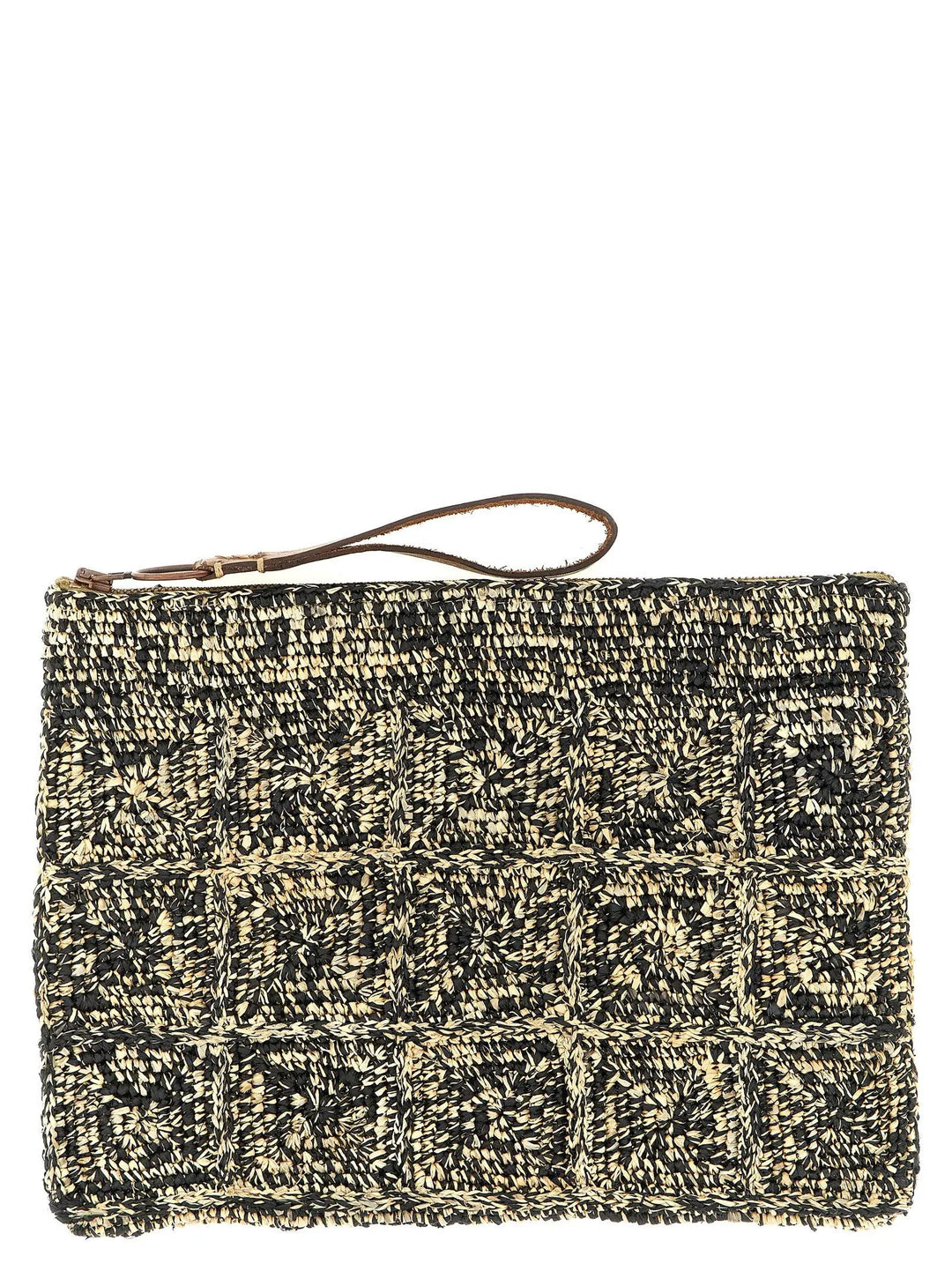 Ibeliv Bicolor Raffia Clutch Bag
