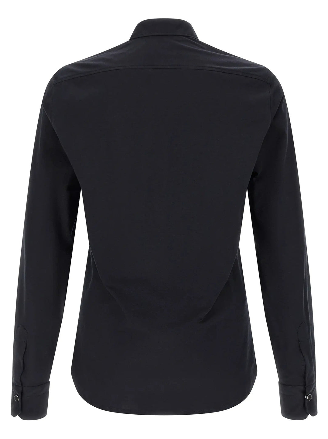 Kiton Blue Cotton Blouse