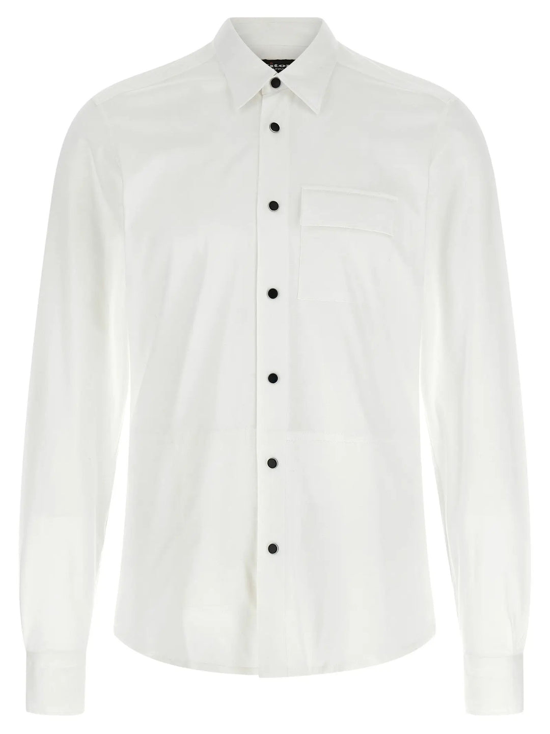 Kiton White Cotton Blouse