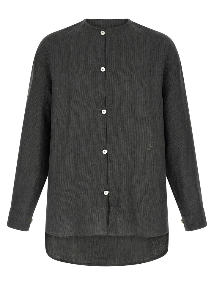 Jacquemus Gray Linen Blouse