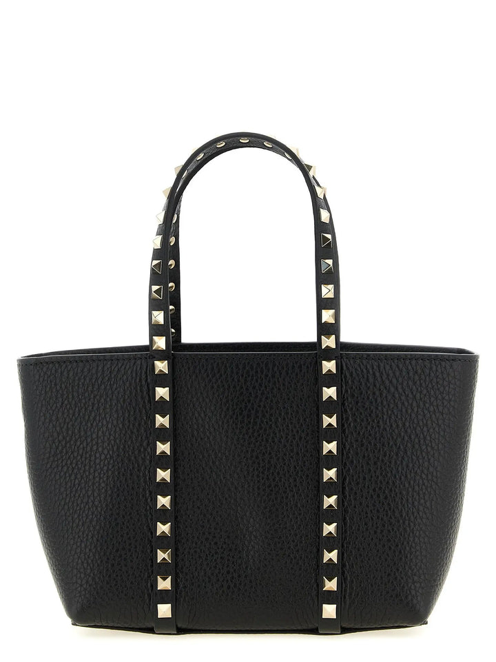 Valentino Garavani Black Calfskin Tote Bag
