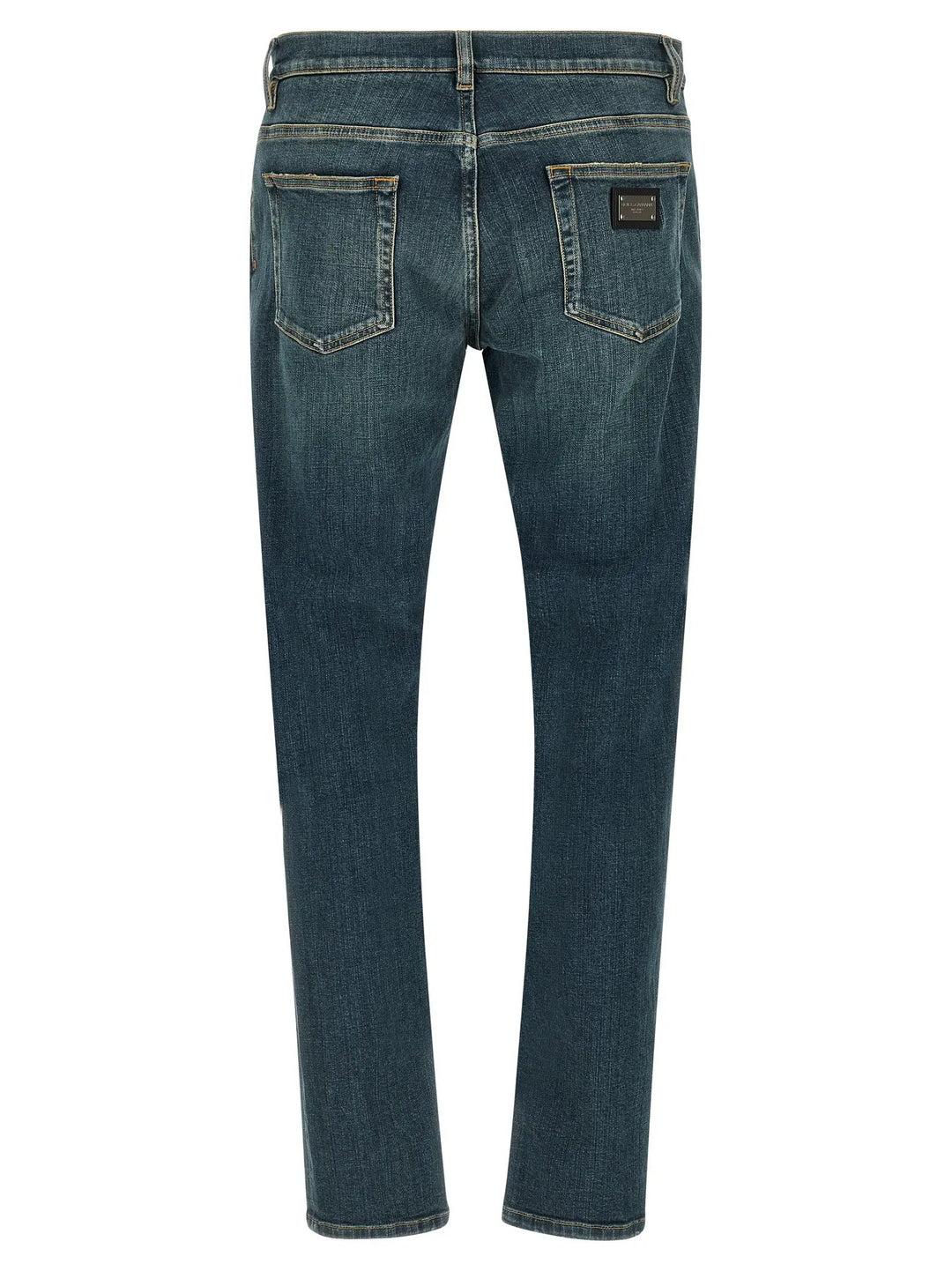 Dolce &amp; Gabbana Blue Cotton Slim Fit Jeans