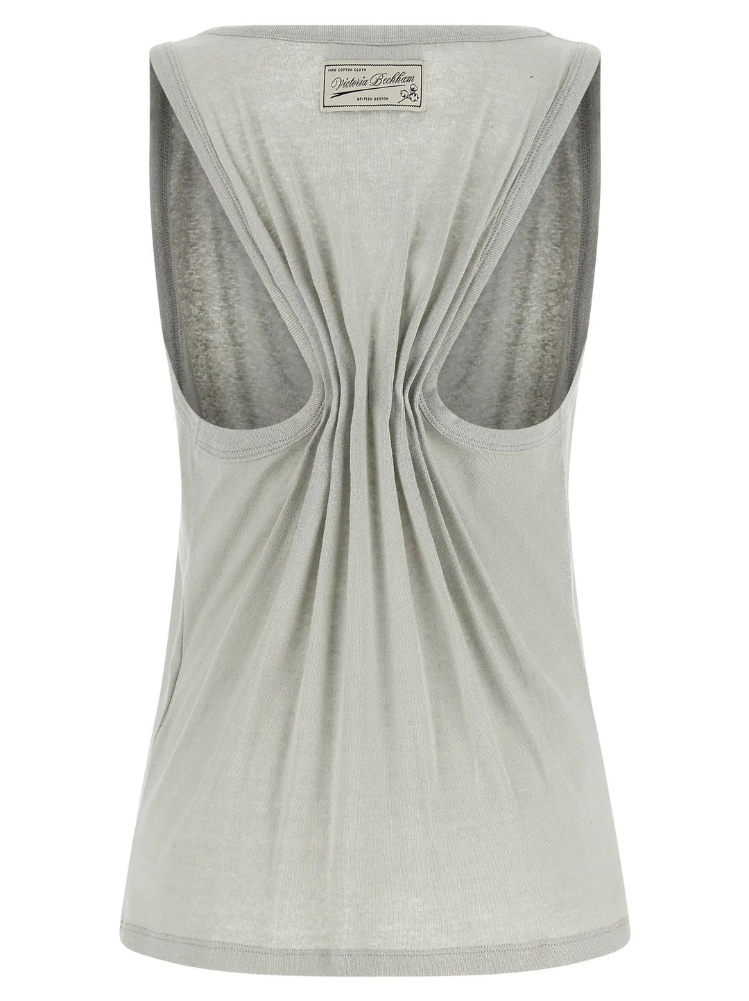 Victoria Beckham Gray Cotton Tank Tops