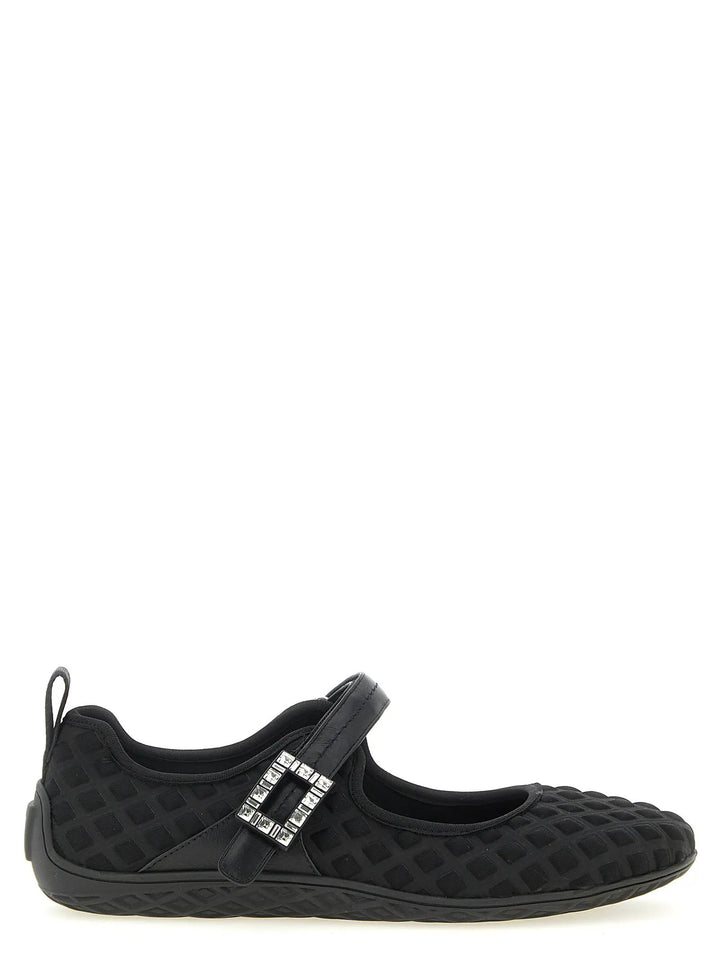 Roger Vivier Black Polyamide Ballet Flats