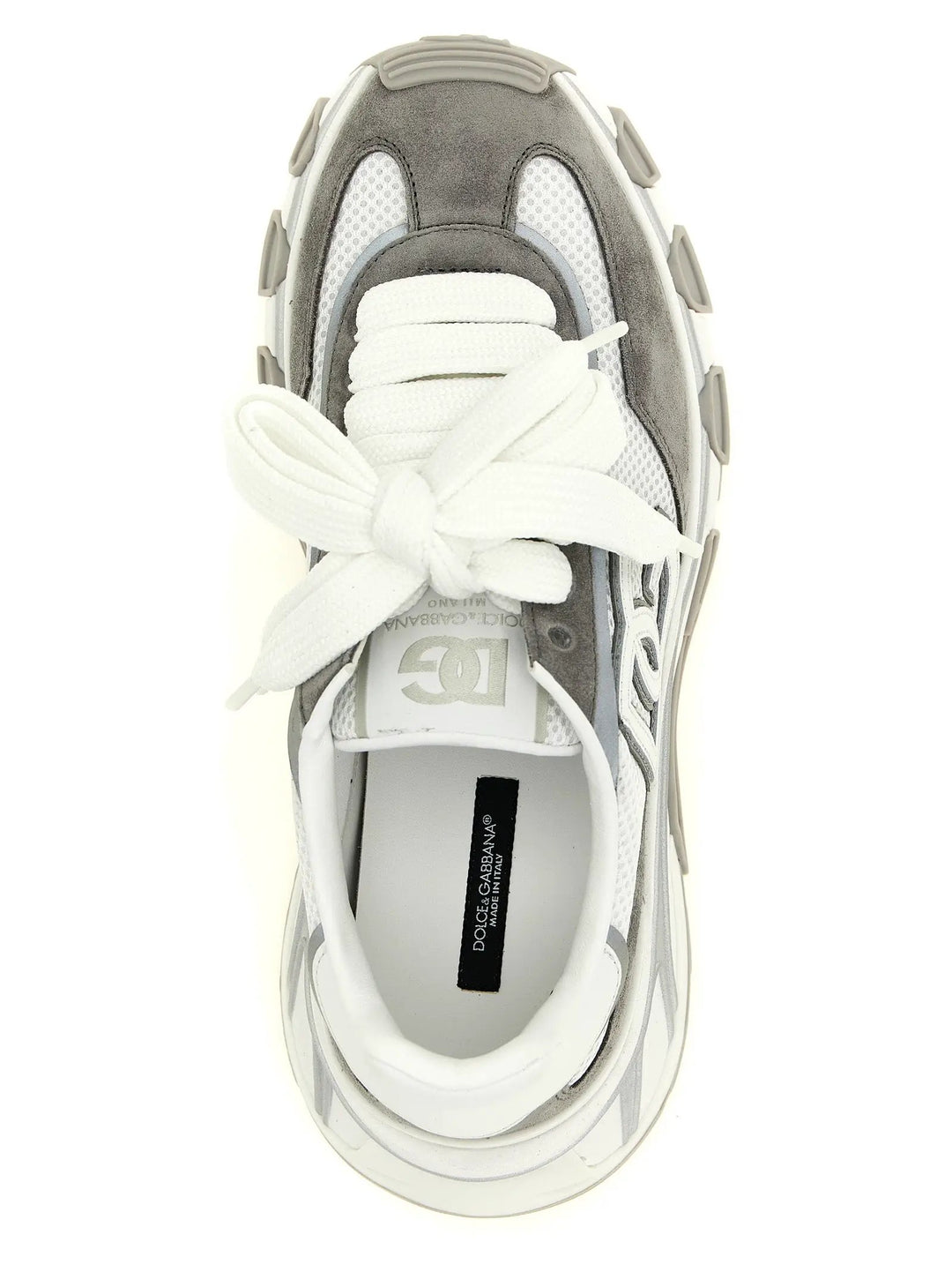 Dolce &amp; Gabbana Gray Polyester Athletic Sneakers