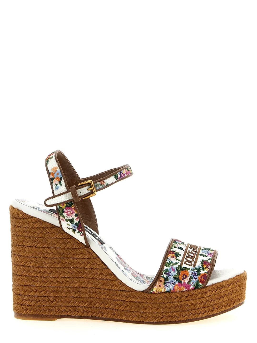 Dolce &amp; Gabbana Multicolor Polyamide Wedge Sandals