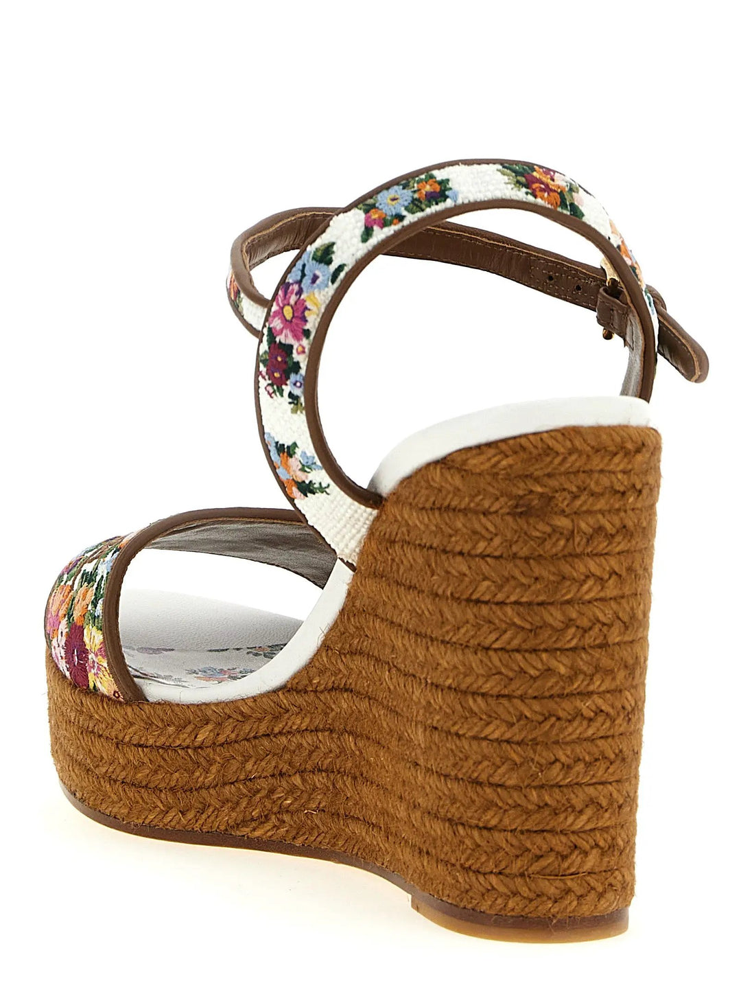 Dolce &amp; Gabbana Multicolor Polyamide Wedge Sandals