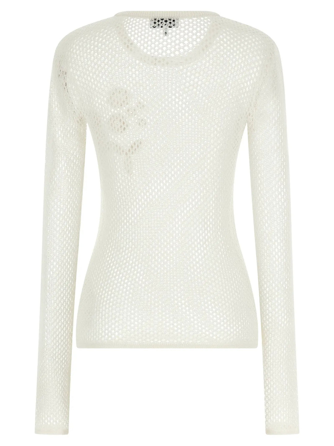 Ganni White Organic Cotton Cardigan