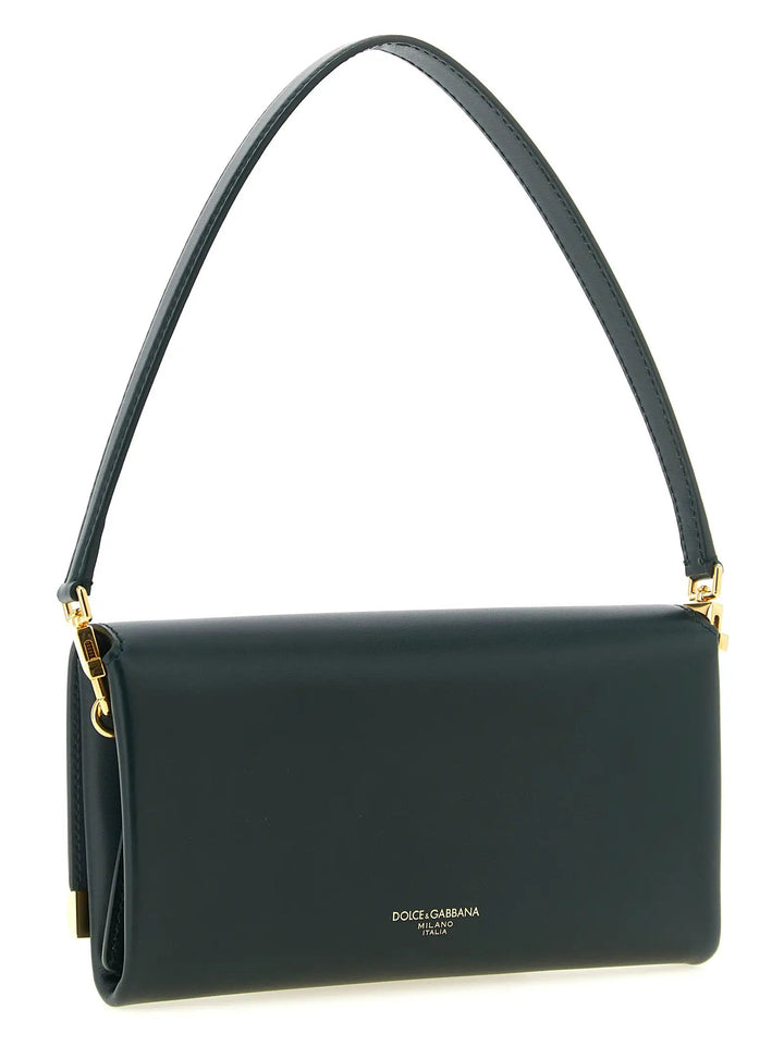 Dolce &amp; Gabbana Bicolor Calfskin Shoulder Bag