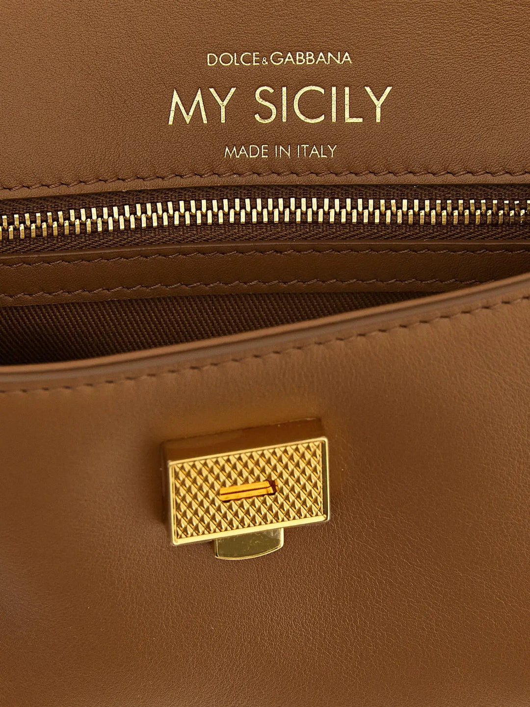 Dolce &amp; Gabbana Brown Calfskin Handbag