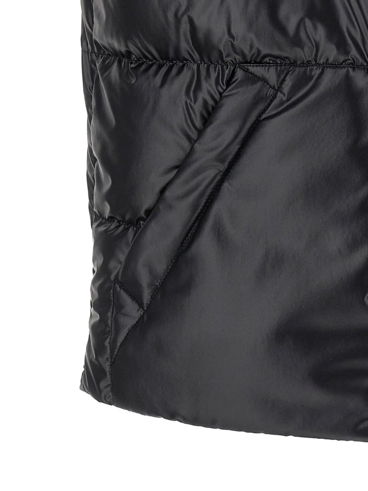 Moncler Blue Polyester Sleeveless Jacket