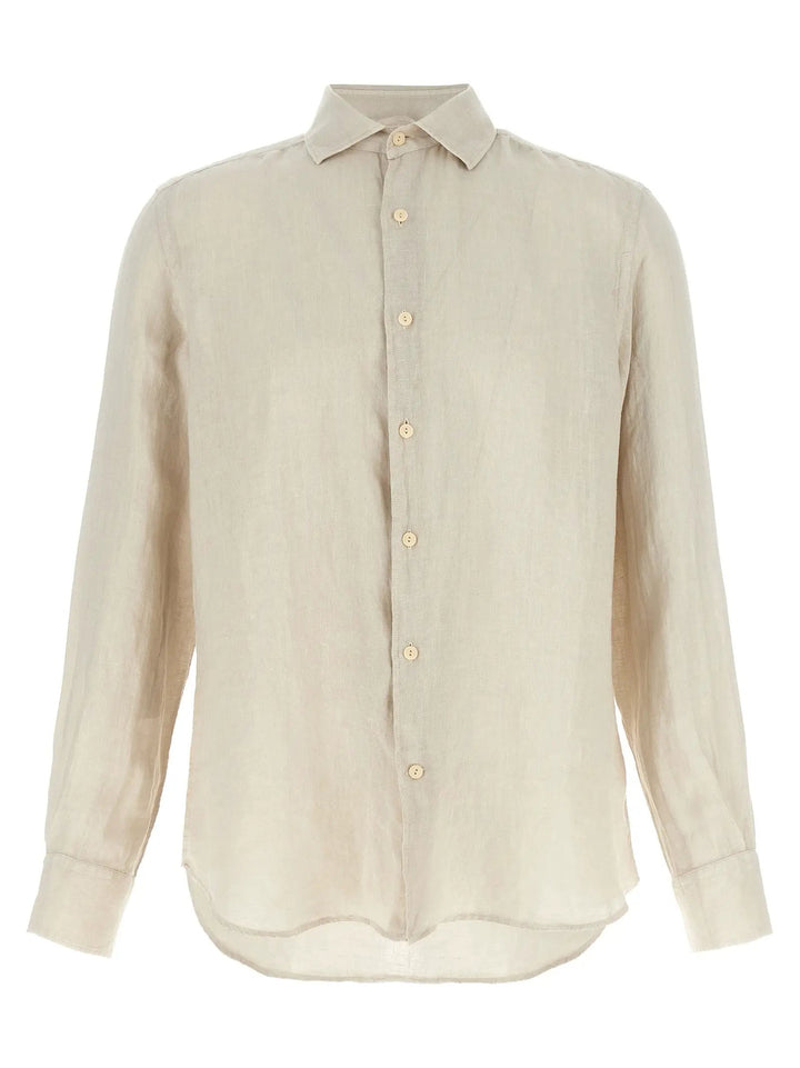 MC2 Saint Barth Beige Linen Blouse