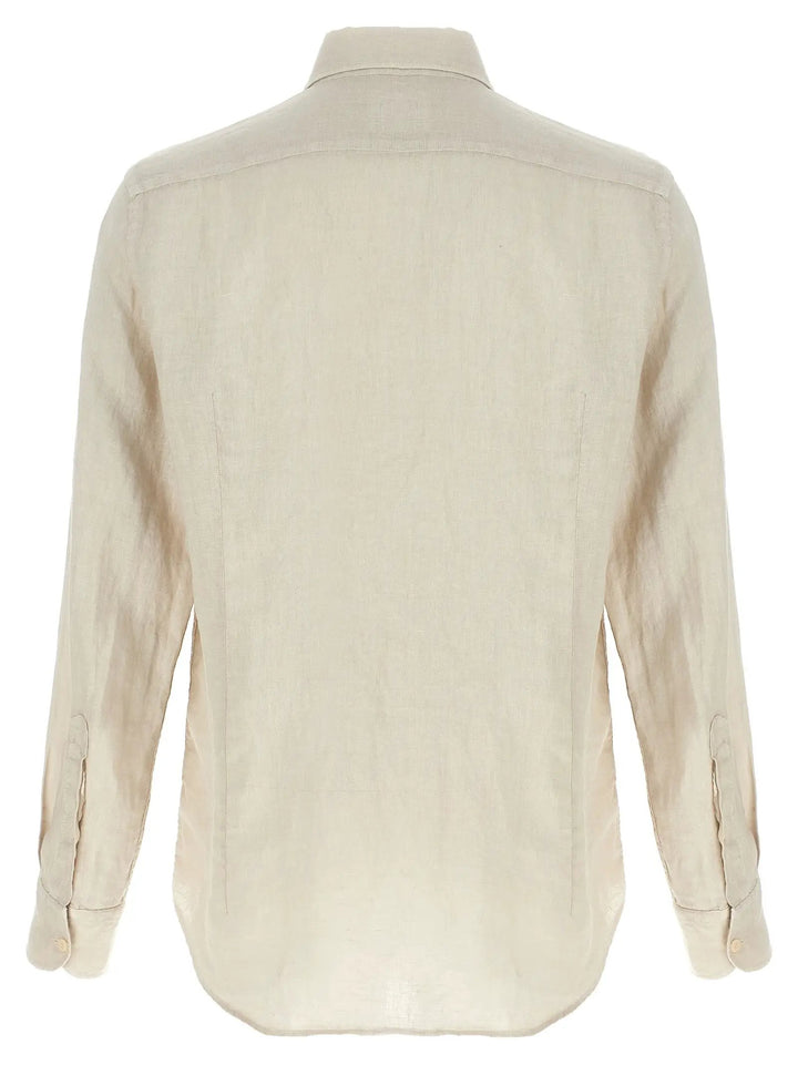 MC2 Saint Barth Beige Linen Blouse