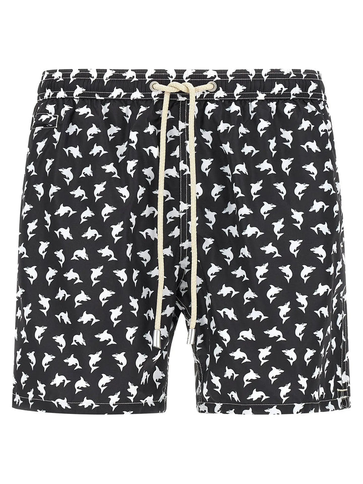 MC2 Saint Barth Bicolor Polyester Swim Shorts