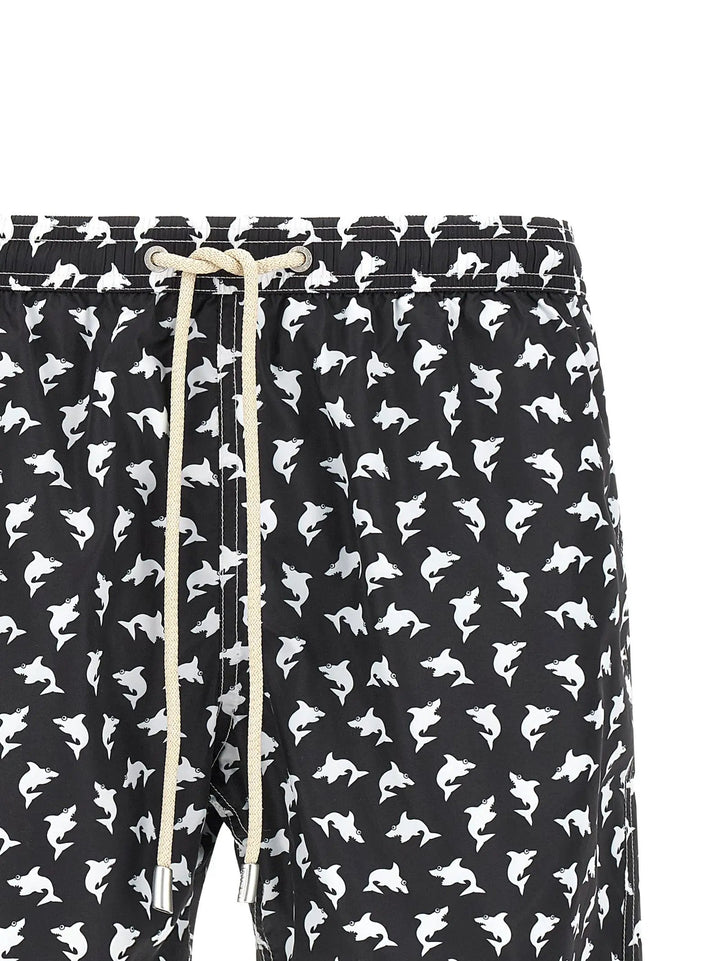 MC2 Saint Barth Bicolor Polyester Swim Shorts