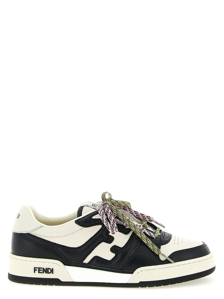 Fendi Bicolor Calfskin Athletic Sneakers