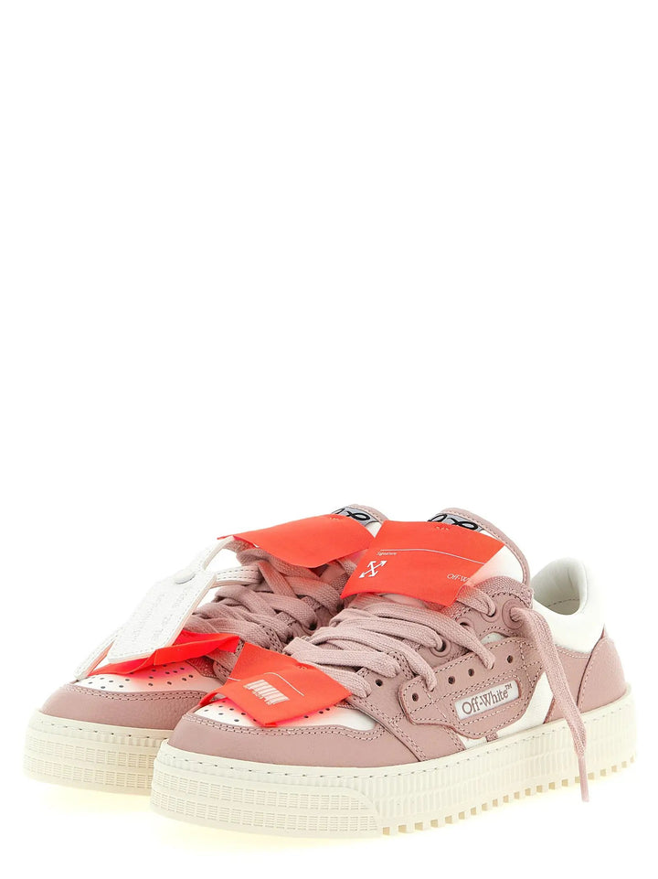 Off-White Multicolor Leather Low Top Sneakers