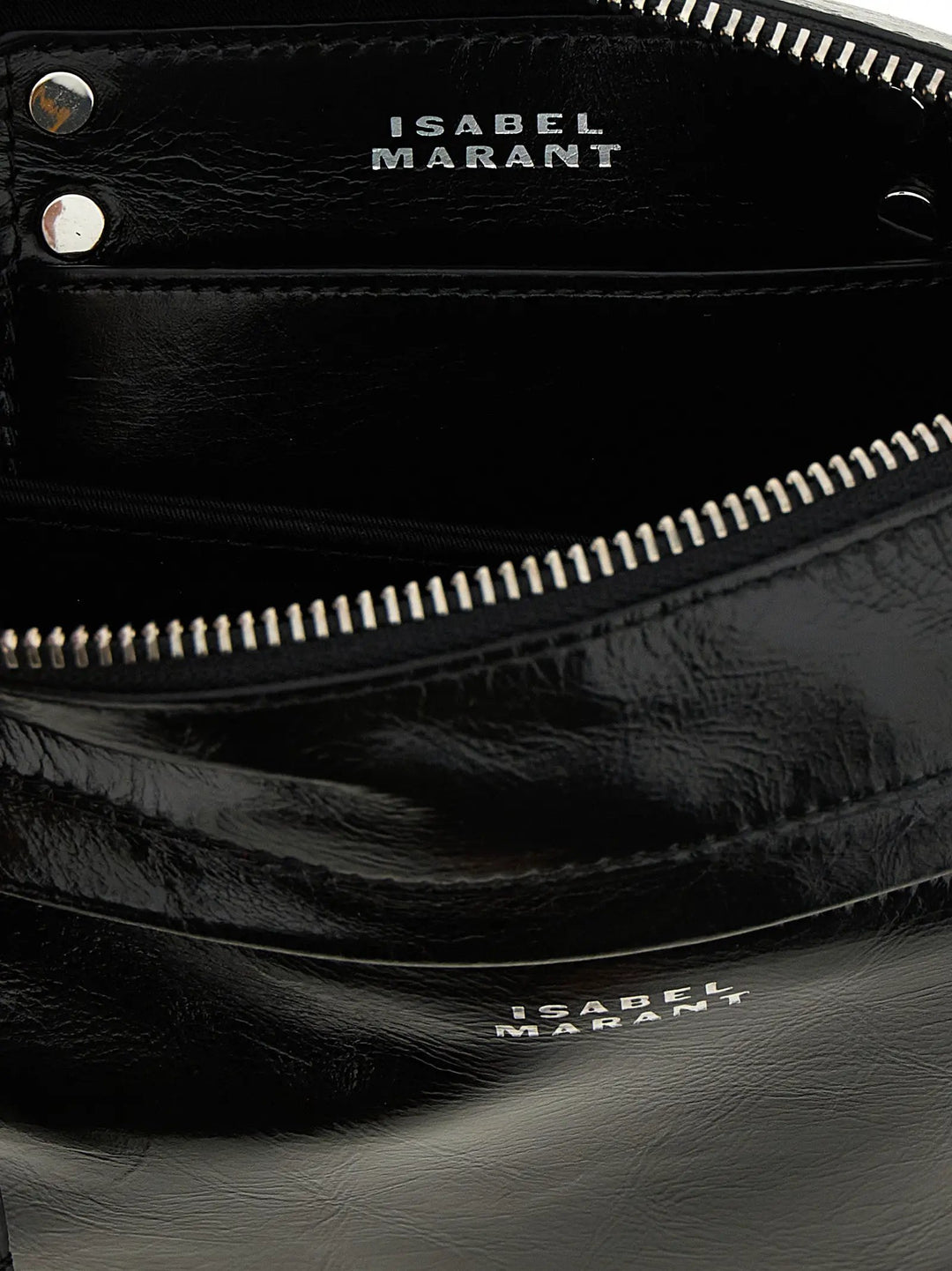 Isabel Marant Black Calfskin Crossbody Bag
