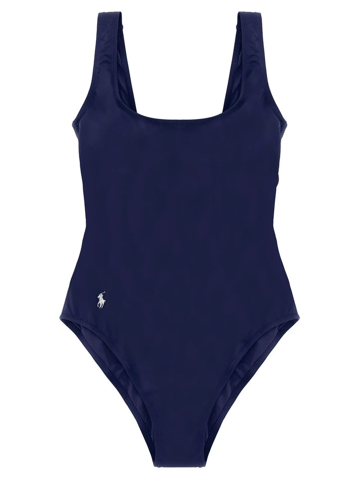 Polo Ralph Lauren Blue Nylon One-Piece Swimsuit