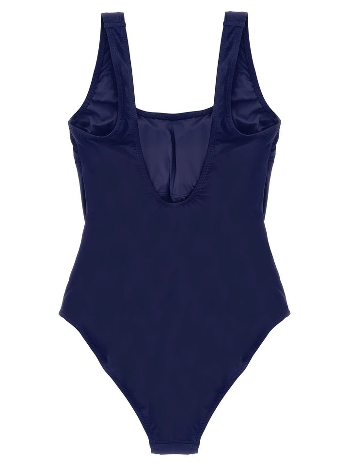 Polo Ralph Lauren Blue Nylon One-Piece Swimsuit