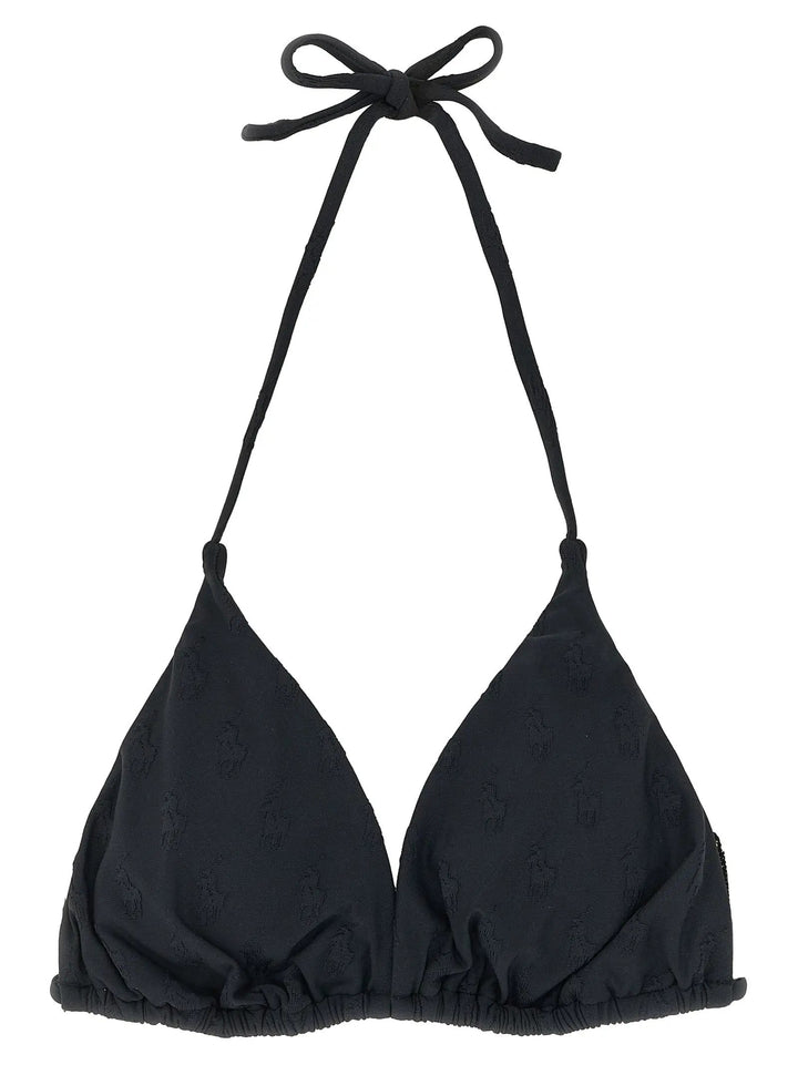 Polo Ralph Lauren Black Recycled Polyester Bikini