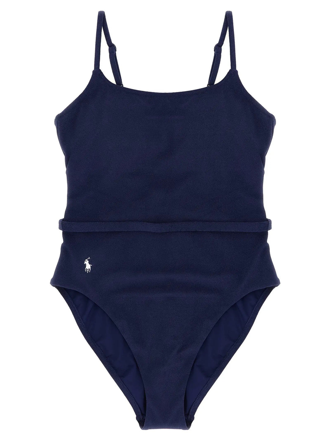 Polo Ralph Lauren Blue Polyester One-Piece Swimsuit
