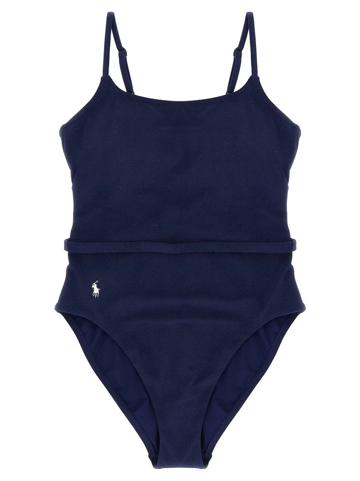Polo Ralph Lauren Blue Polyester One-Piece Swimsuit