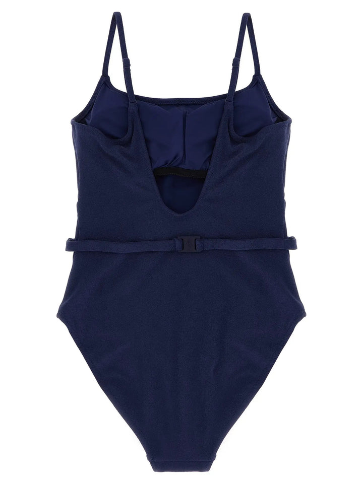 Polo Ralph Lauren Blue Polyester One-Piece Swimsuit