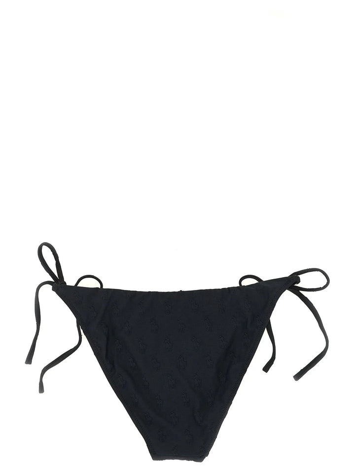 Polo Ralph Lauren Black Recycled Polyester Bikini
