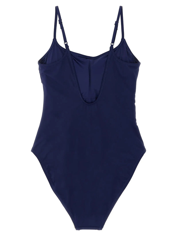 Polo Ralph Lauren Sample Sale | Polo Ralph Lauren Blue Nylon One-Piece Swimsuit - | Designer outlet